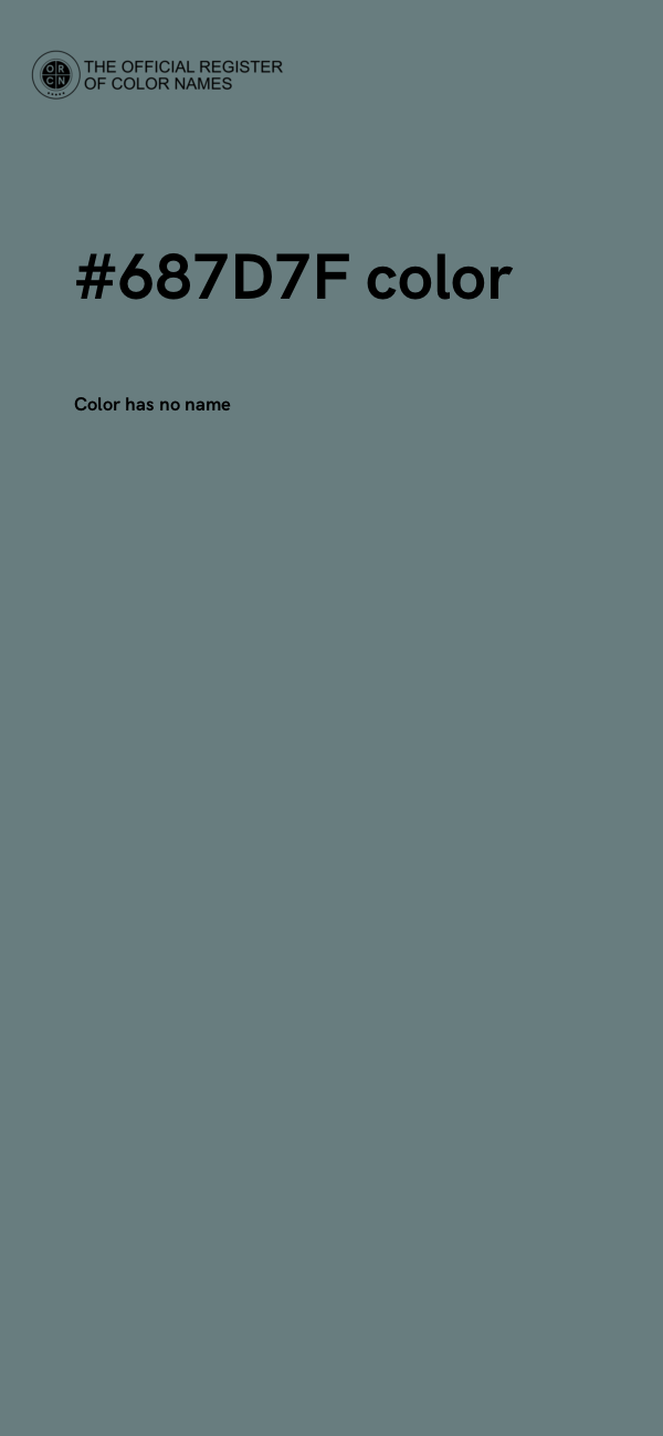 #687D7F color image