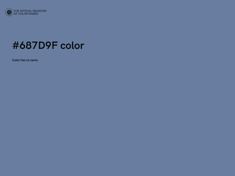 #687D9F color image