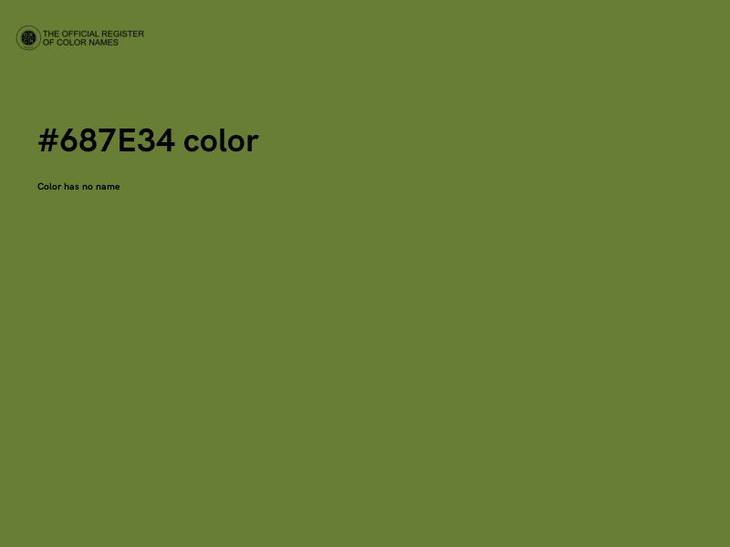 #687E34 color image