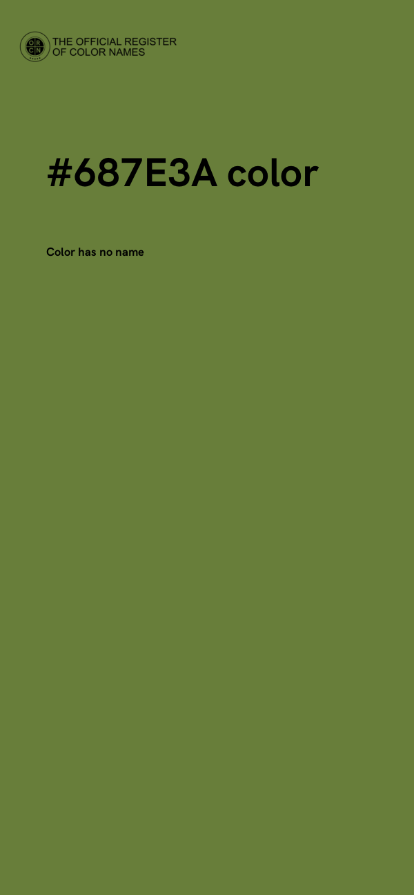 #687E3A color image