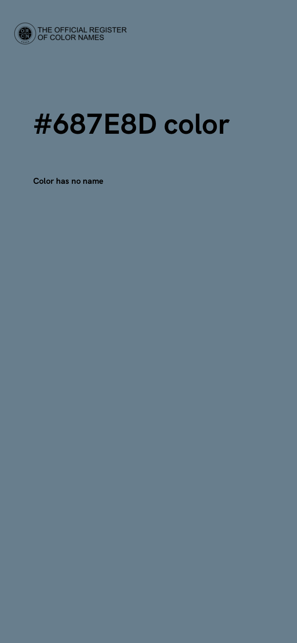 #687E8D color image