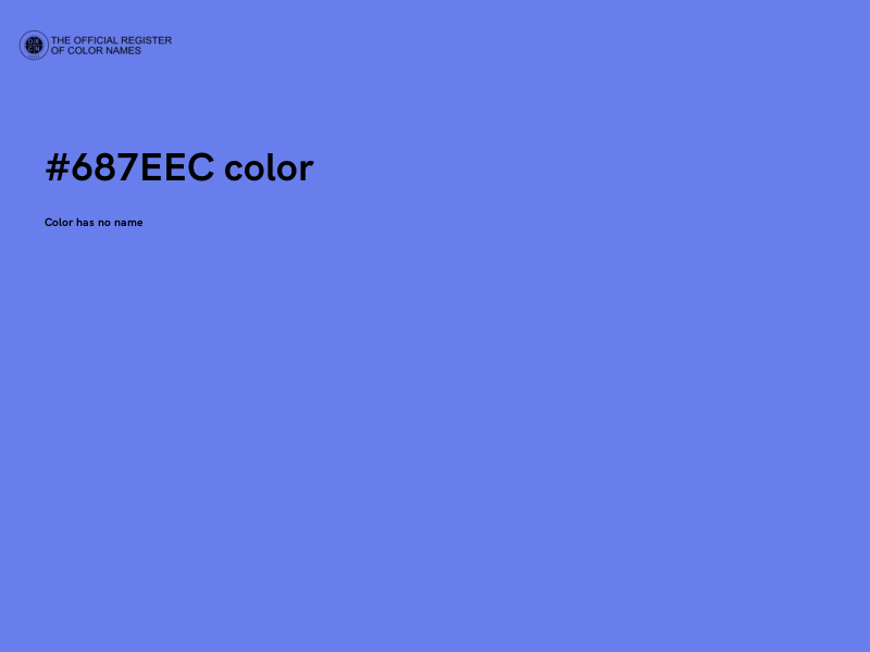 #687EEC color image