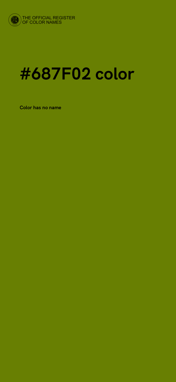 #687F02 color image