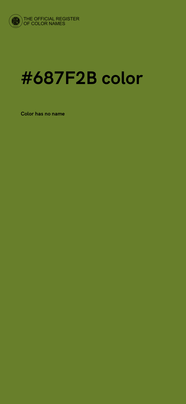 #687F2B color image