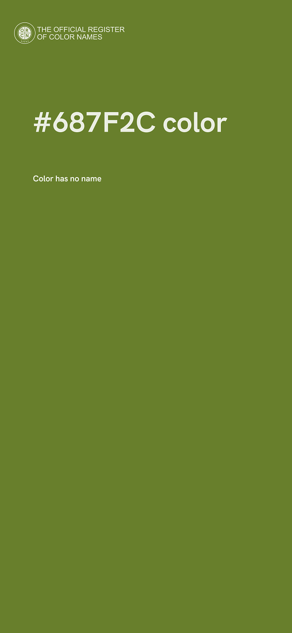 #687F2C color image