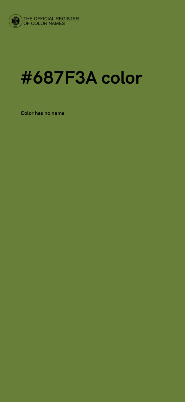 #687F3A color image