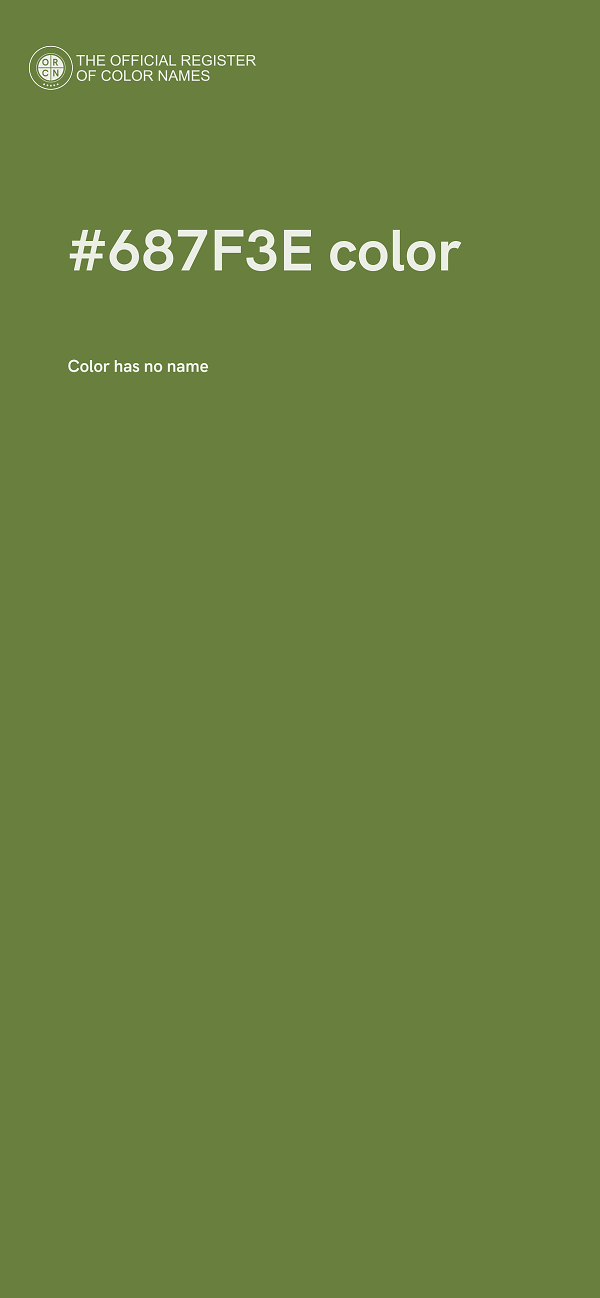 #687F3E color image
