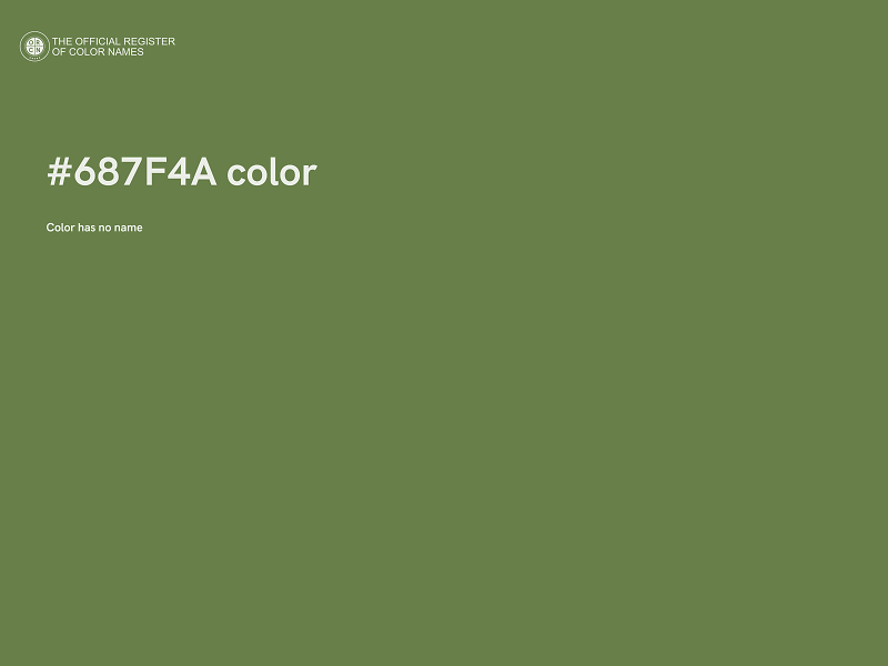 #687F4A color image