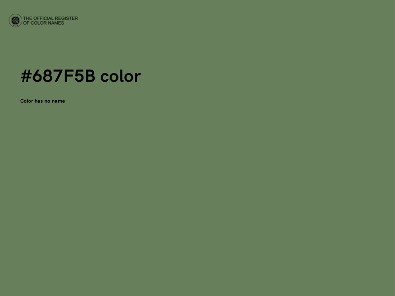 #687F5B color image