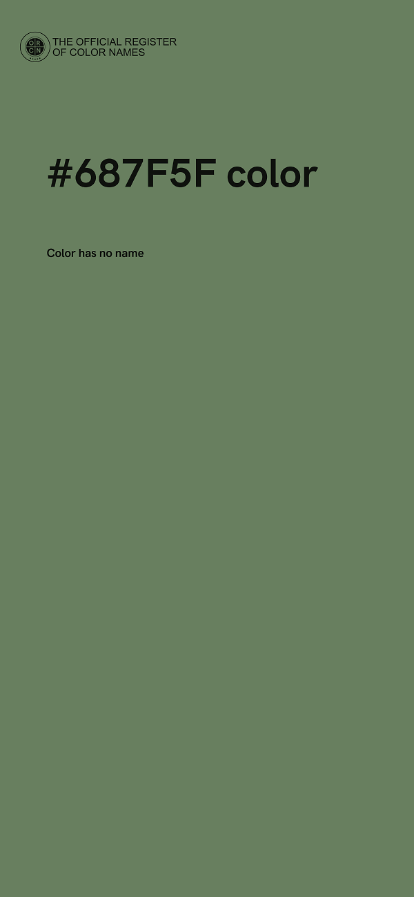 #687F5F color image