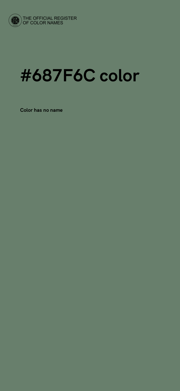 #687F6C color image