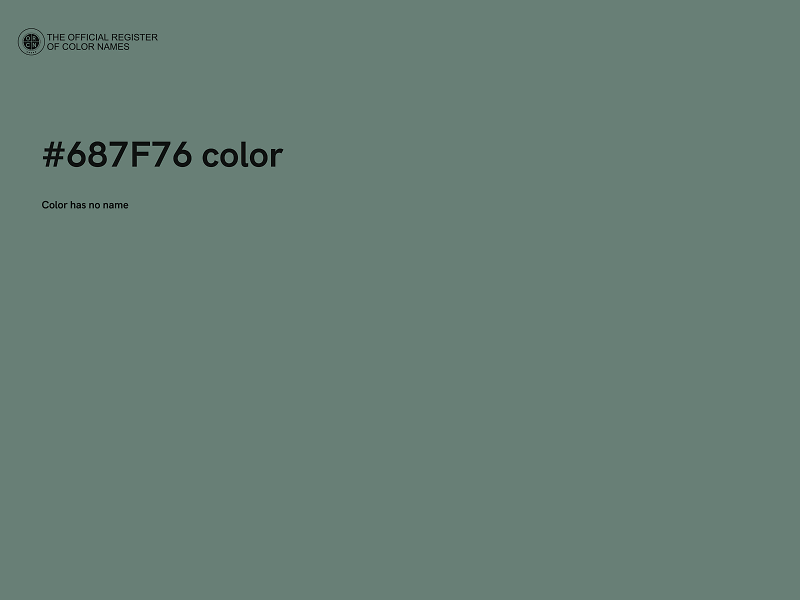 #687F76 color image