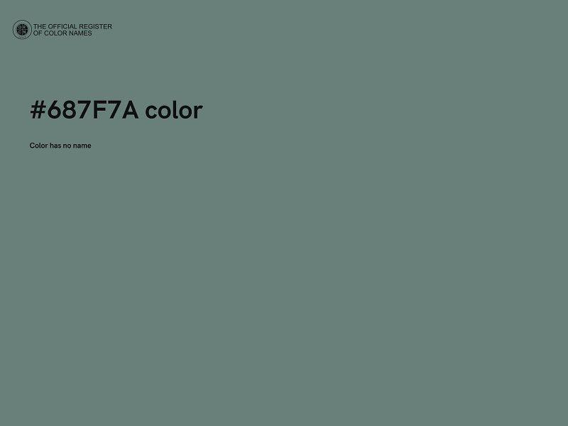 #687F7A color image