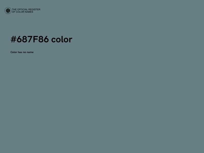 #687F86 color image