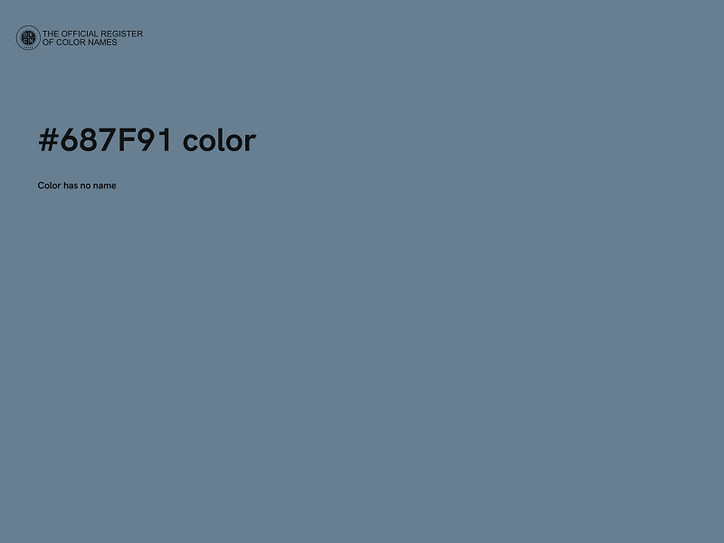 #687F91 color image