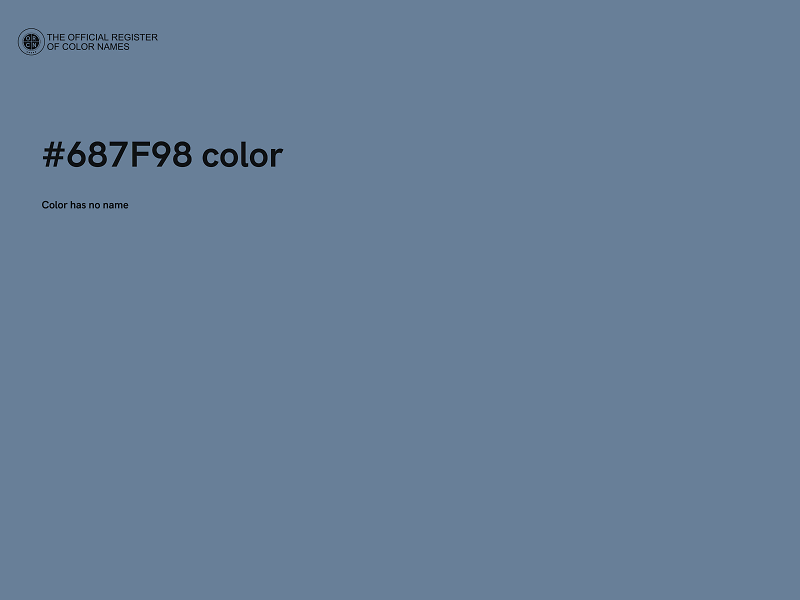 #687F98 color image