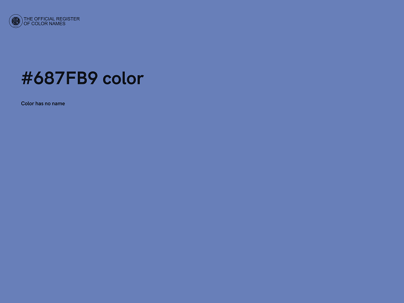 #687FB9 color image