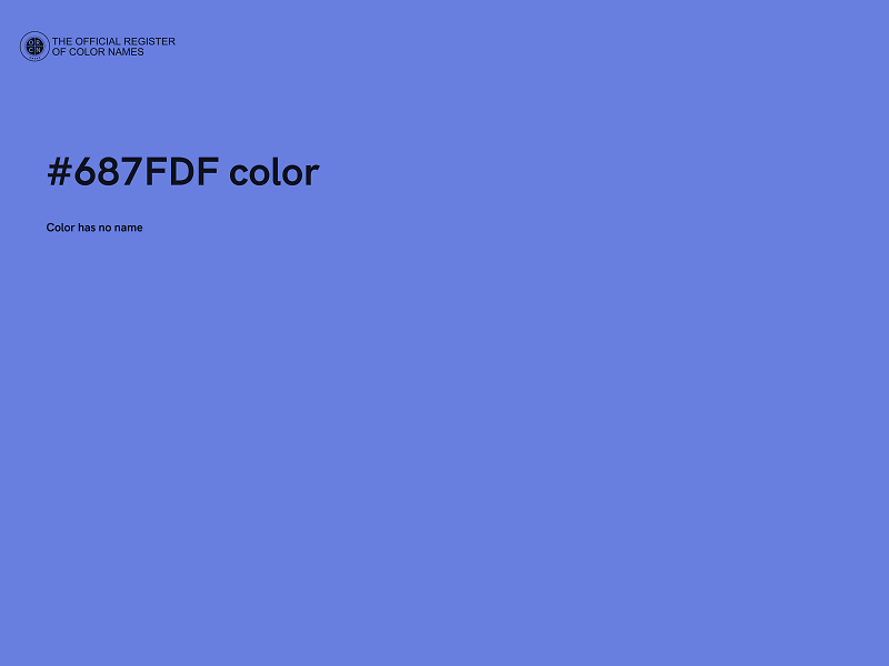 #687FDF color image