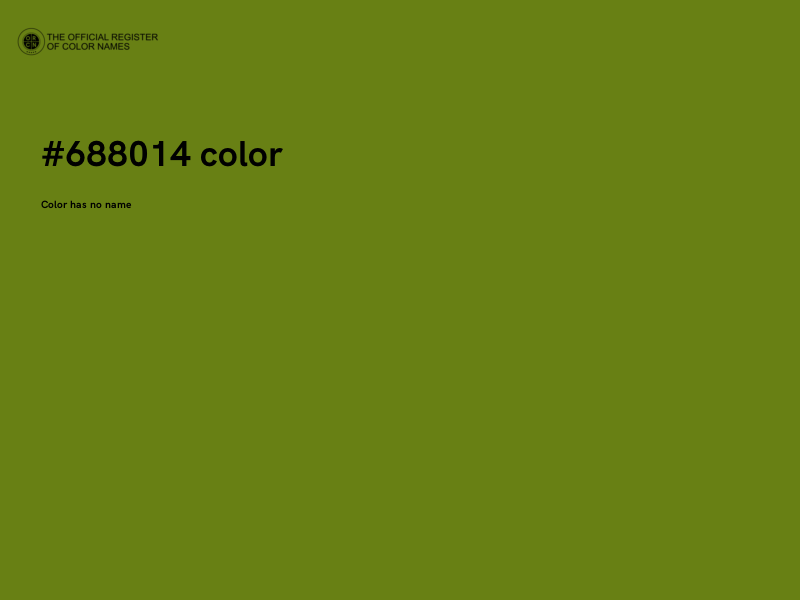 #688014 color image