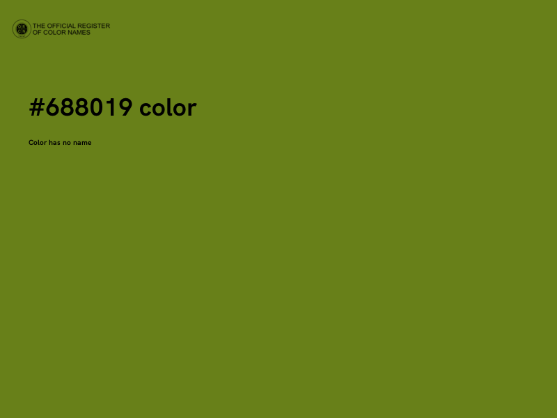 #688019 color image