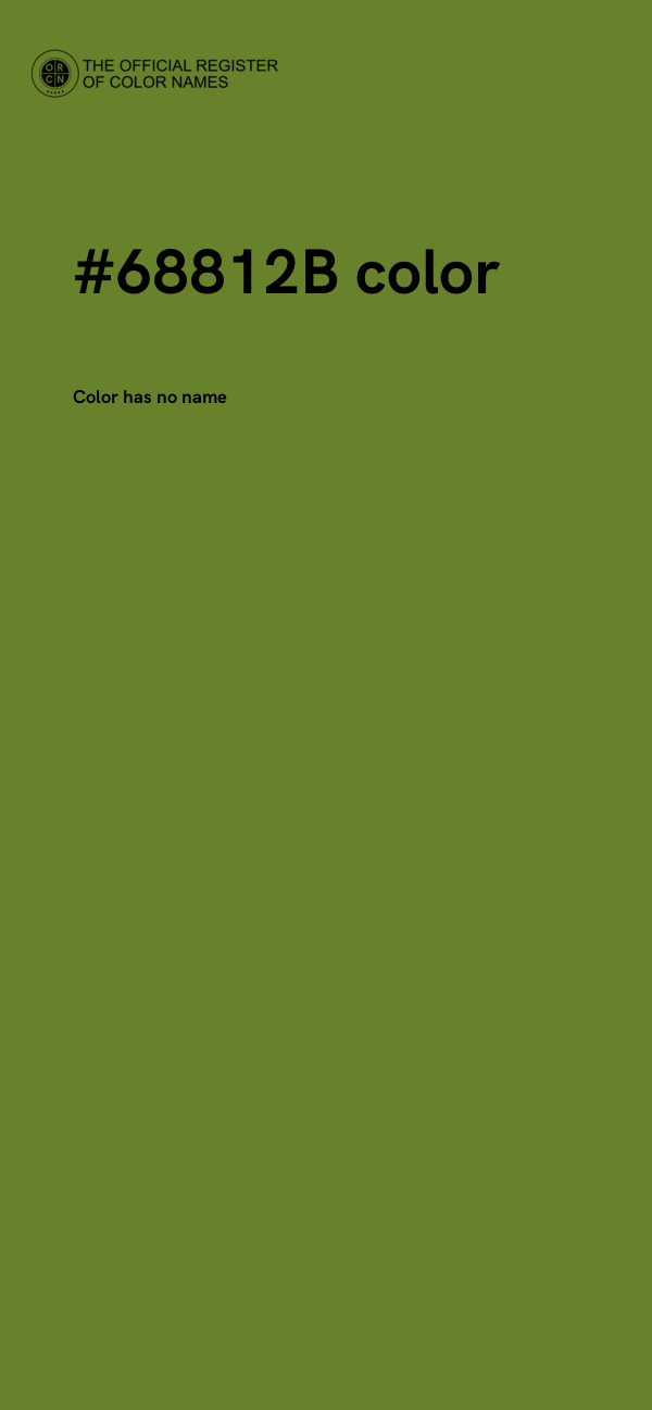 #68812B color image