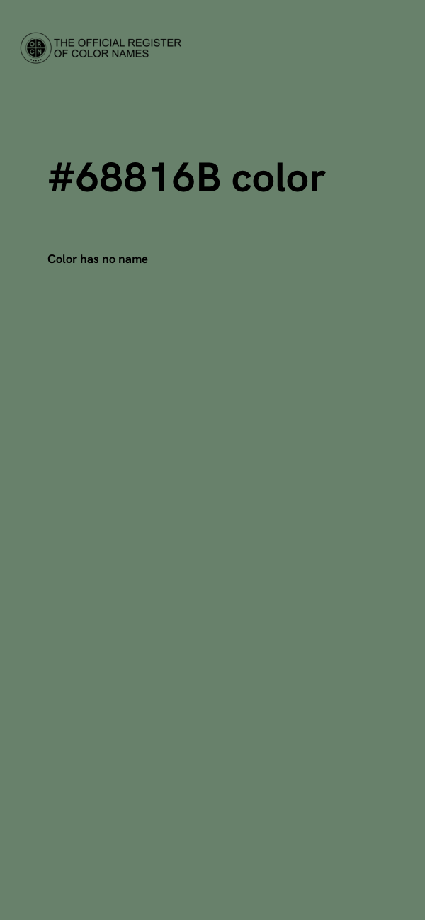 #68816B color image