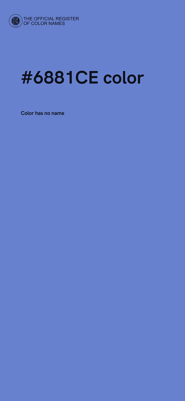 #6881CE color image