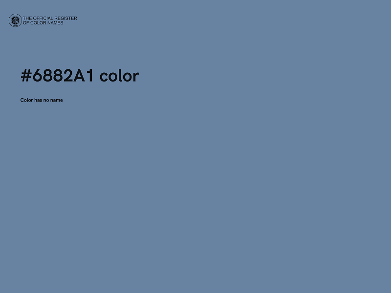 #6882A1 color image