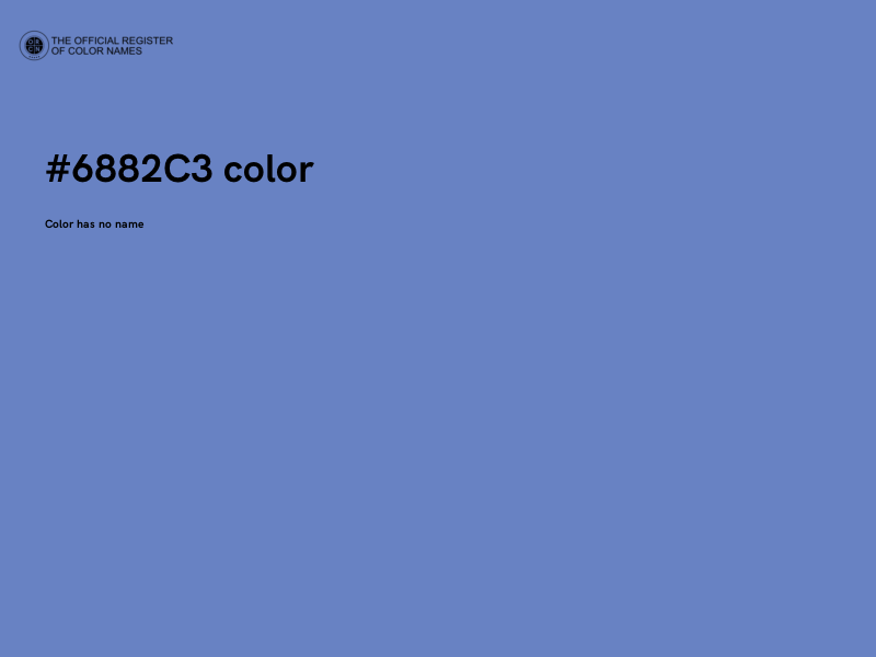 #6882C3 color image
