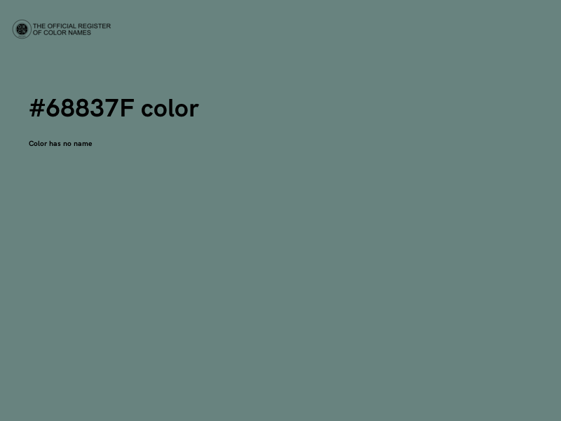 #68837F color image