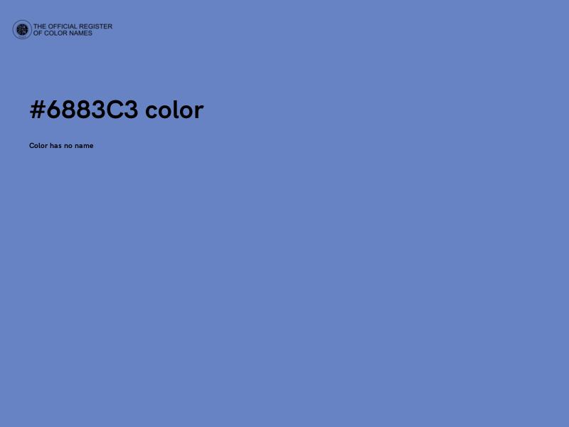 #6883C3 color image