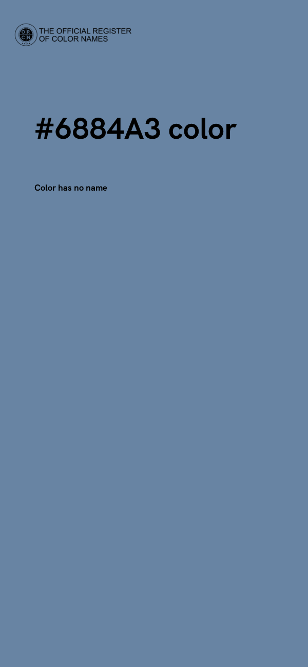 #6884A3 color image