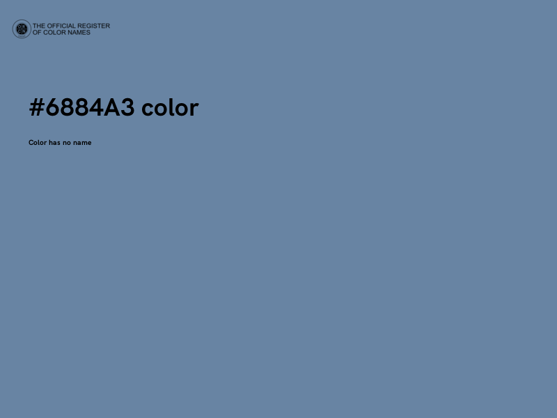 #6884A3 color image