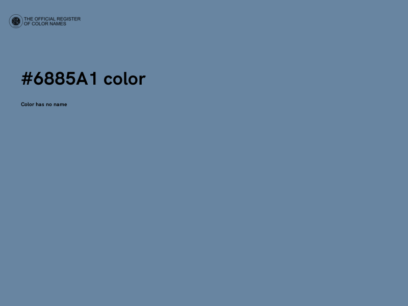 #6885A1 color image