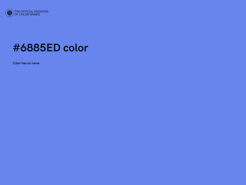 #6885ED color image