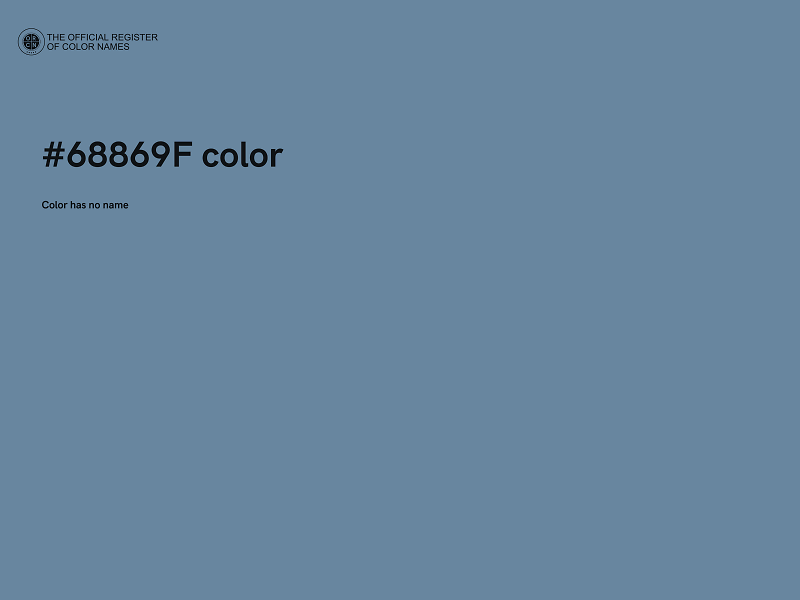 #68869F color image