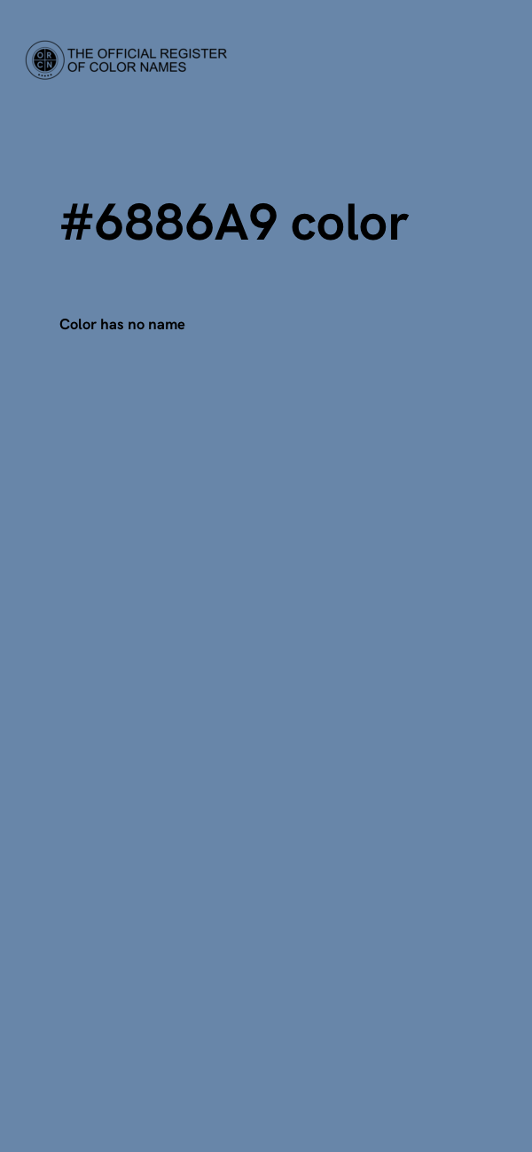 #6886A9 color image