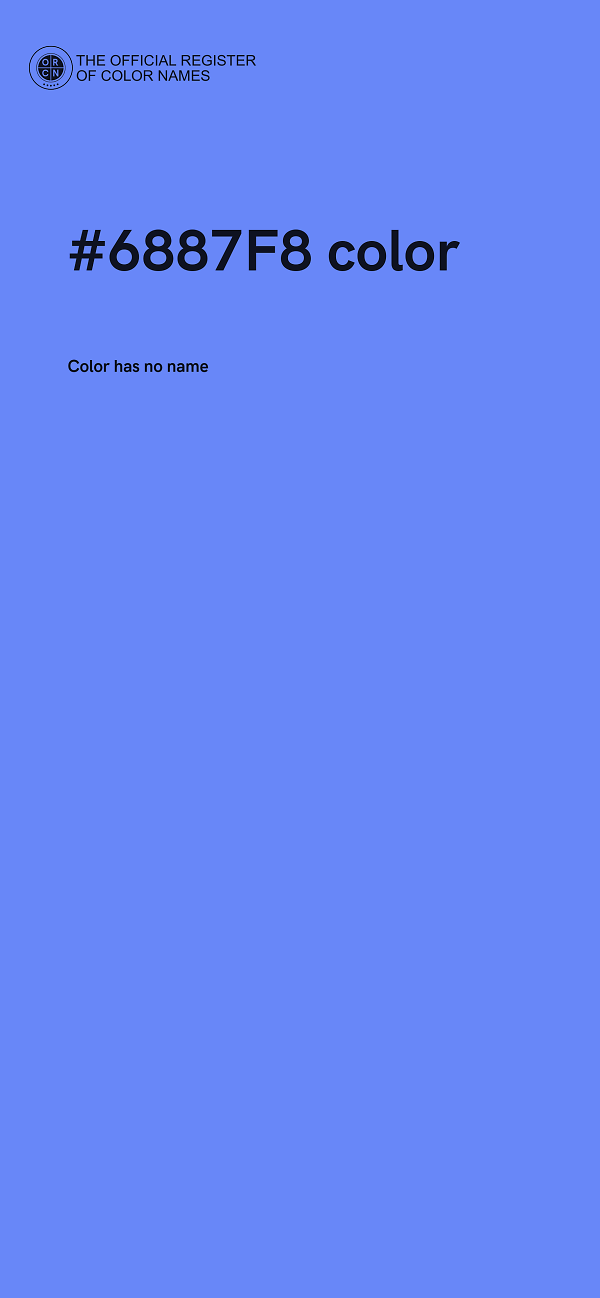 #6887F8 color image