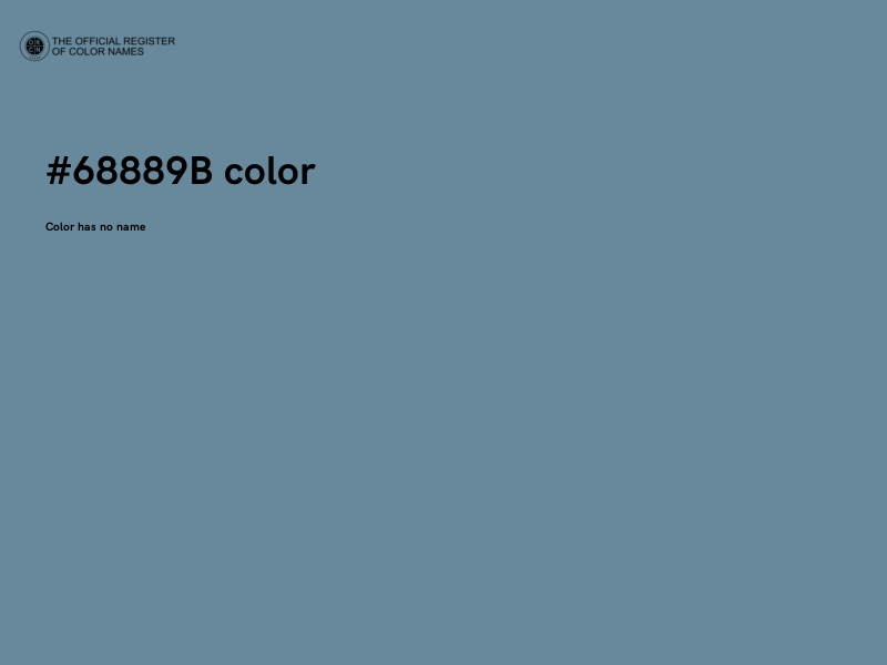 #68889B color image