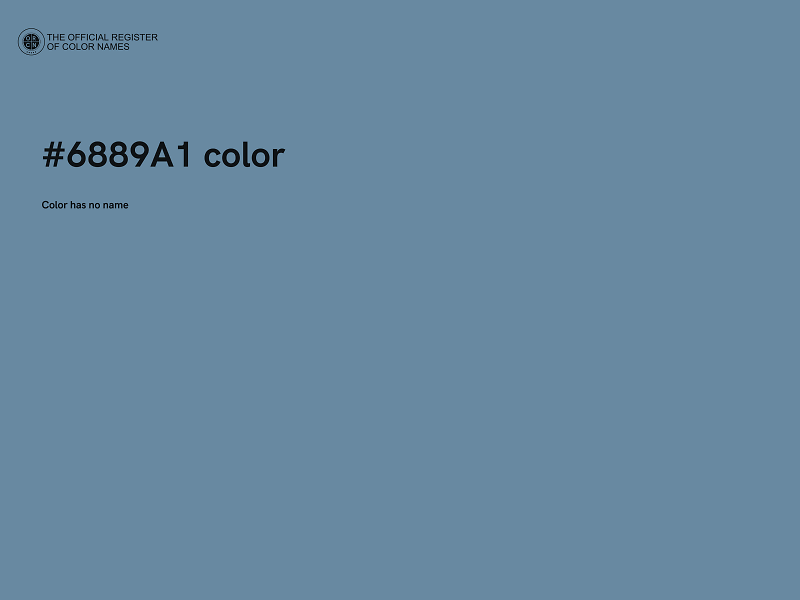 #6889A1 color image