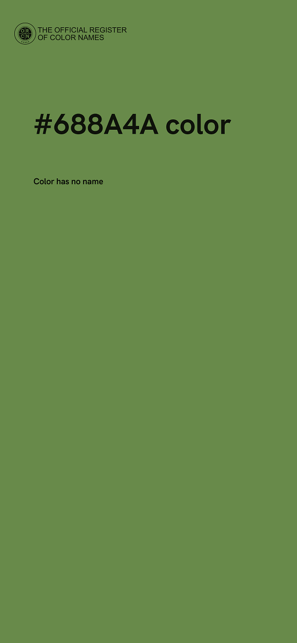 #688A4A color image