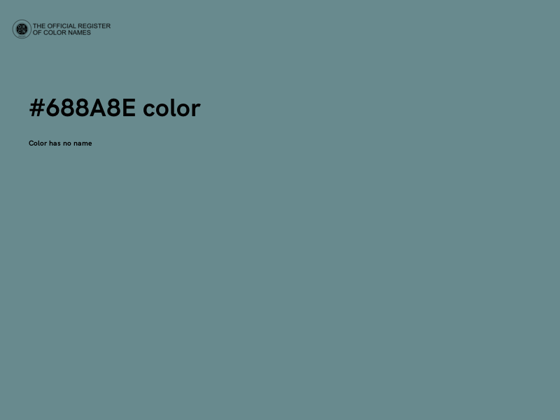 #688A8E color image
