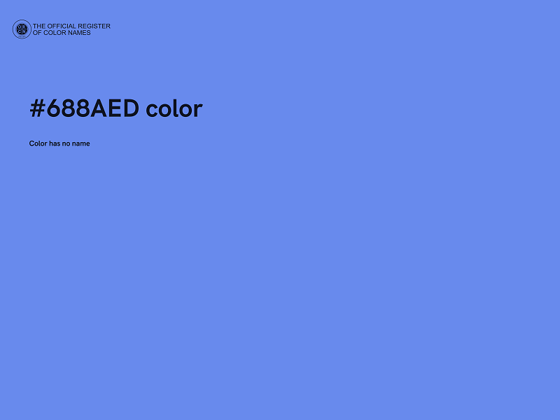 #688AED color image