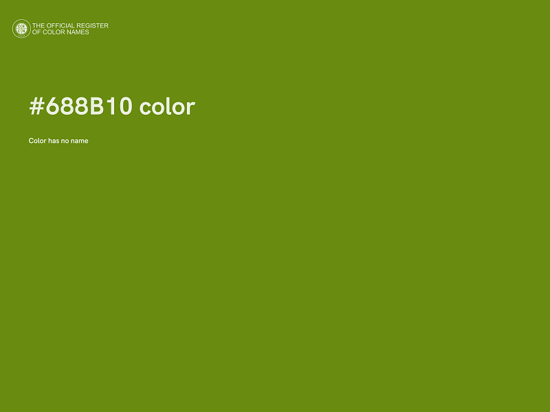 #688B10 color image