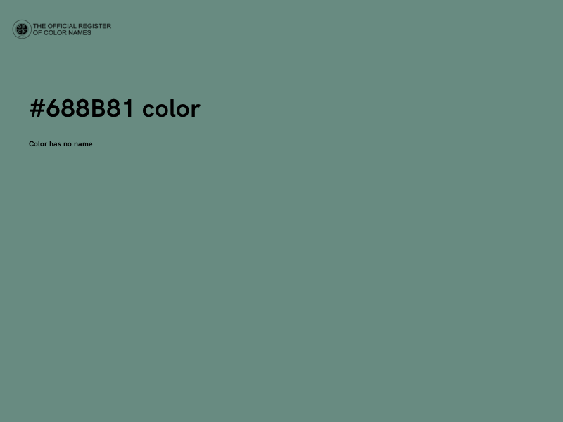 #688B81 color image
