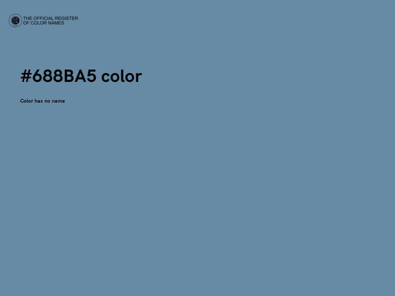 #688BA5 color image