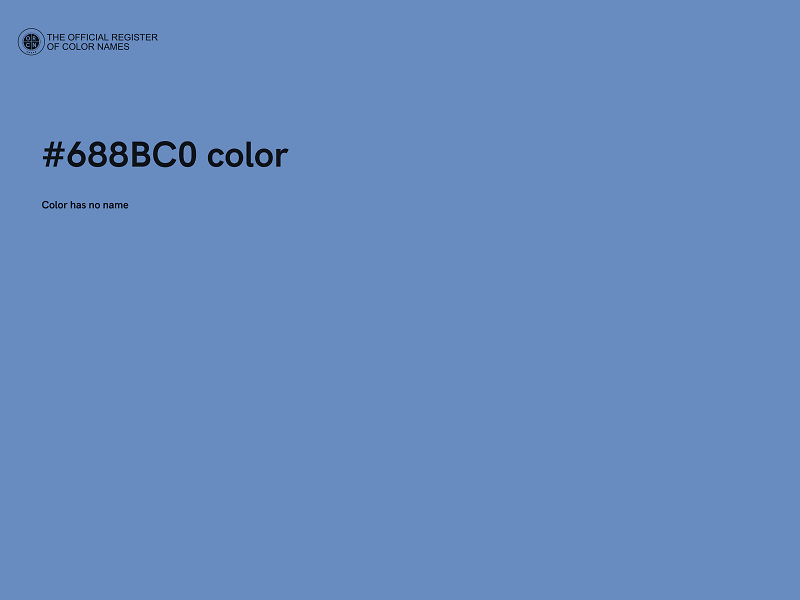 #688BC0 color image