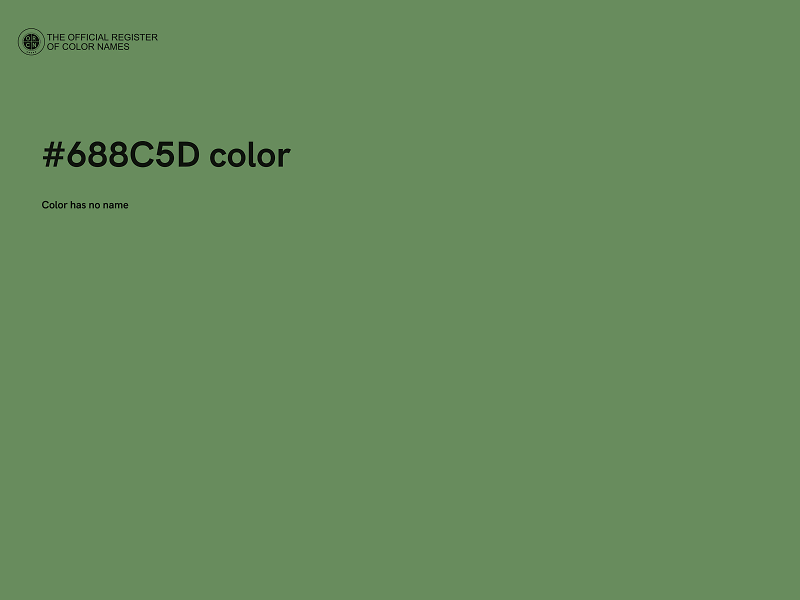 #688C5D color image