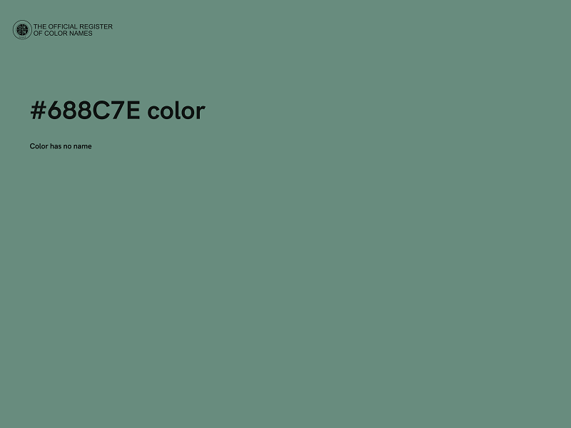 #688C7E color image