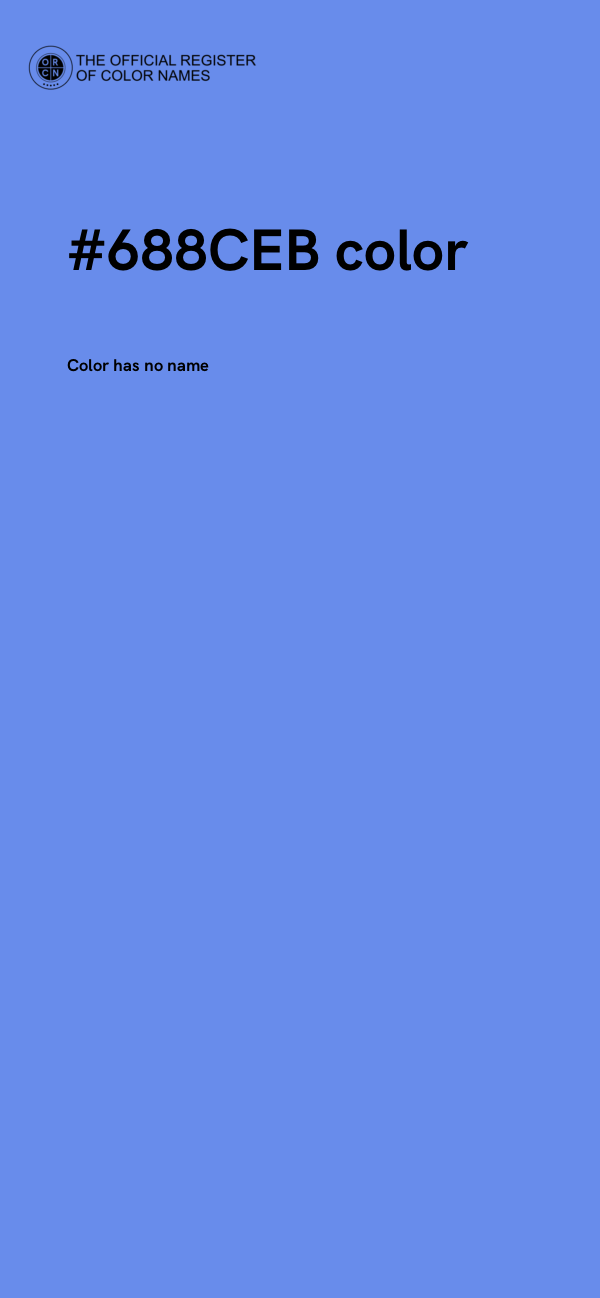 #688CEB color image